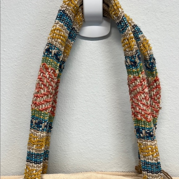 Antik Kraft | Multi-Color/Canvas Beaded Evil Eye Boho Tote Bag - Picture 5 of 9